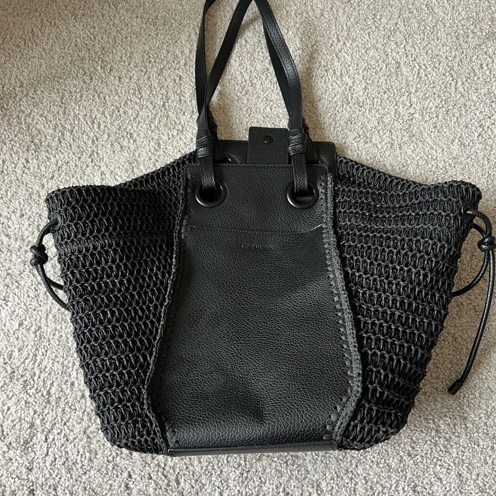 Steve Madden Bidris Mix Media Tote Bag